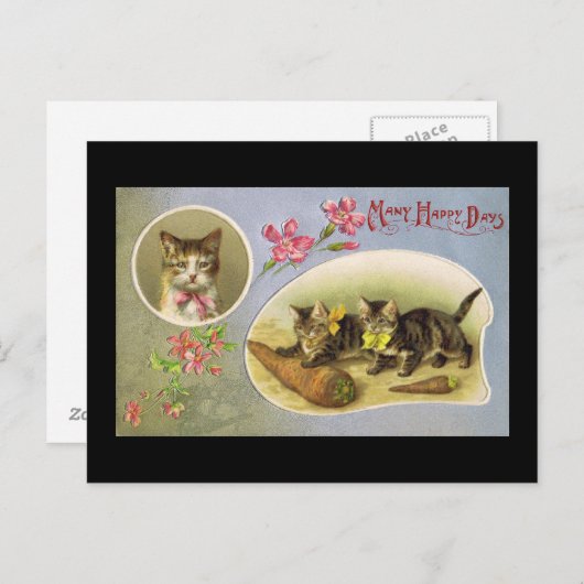 Many Happy Days Postkarte (Vorne/Hinten)
