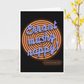 Many Happy Returns funny anagram Karte (Gelbe Blume)