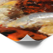 Many koi carp multicolor poster (Ecke)