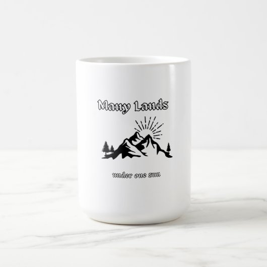 Many Lands Under One Sun Classic T-Shirt Kaffeetasse (Mittel)