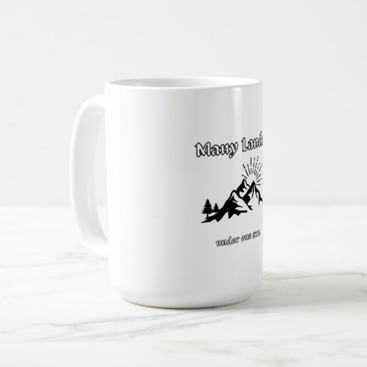 Many Lands Under One Sun Classic T-Shirt Kaffeetasse (Vorderseite Links)