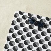 Many Moons Black & White Pattern Strandtuch (Beispiel)