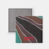 "Many Paths" Abstrakte Geschirrspüler Status Magne Magnet (Vorderseite/Rückseite)