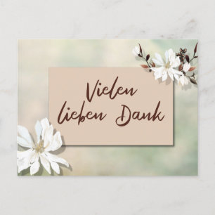 Many thanks card postkarte