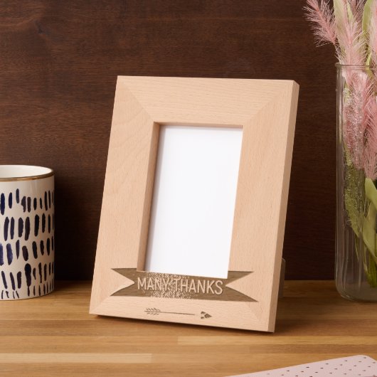 MANY THANKS FRAME ARROW GEÄTZTE RAHMEN (Linke Ecke)