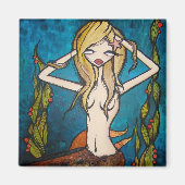 "Many Waters" Square Magnet (Vorne)