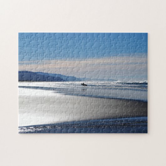 Manzanita Beach - Surfen in Oregon Puzzle (Horizontal)