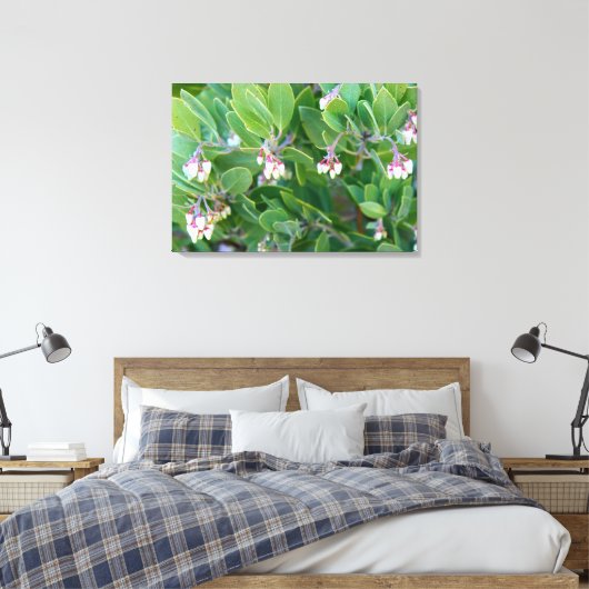 Manzanita Blume gepackt Leinwand (Insitu (Schlafzimmer))