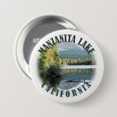 Manzanita-See, Kalifornien Button (Vorne & Hinten)