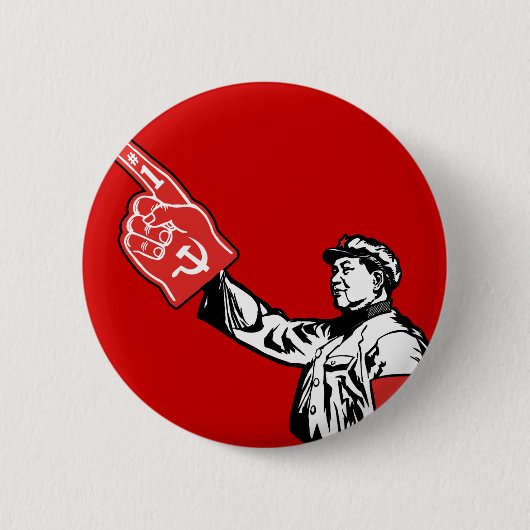 Mao - Kommunismus ist #1 Button (Vorderseite)