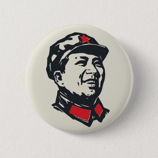 Mao-Porträt Button (Vorderseite)