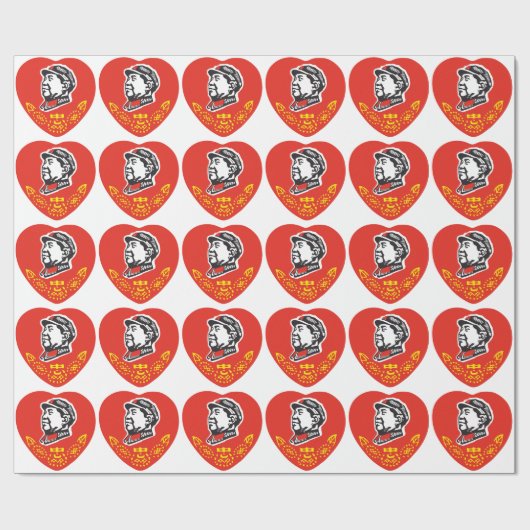 MAO ZEDONG GESCHENKPAPIER (Flach)