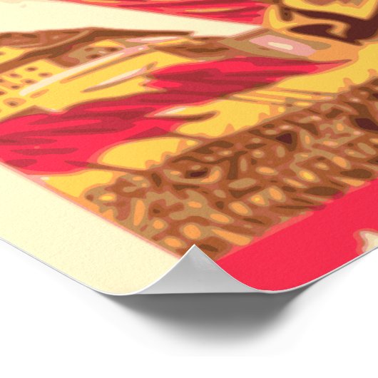 Mao Zedong - Kulturrevolution-Poster Poster (Ecke)