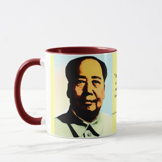 Mao-Zitat-Geschenk-Tasse Tasse (Links)