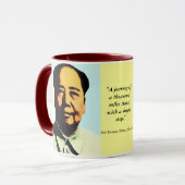 Mao-Zitat-Geschenk-Tasse Tasse (Vorderseite Links)