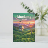 Maokong Gondelbahn Taiwan Postkarte (Stehend Vorderseite)