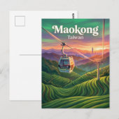 Maokong Gondelbahn Taiwan Postkarte (Vorne/Hinten)