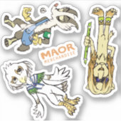 MAOR 3x3" Chibi Cast Sticker #3 (Vorderseite)