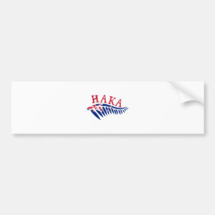 Maor Haka silberner Farn-Neuseeland-Flagge - Autoaufkleber