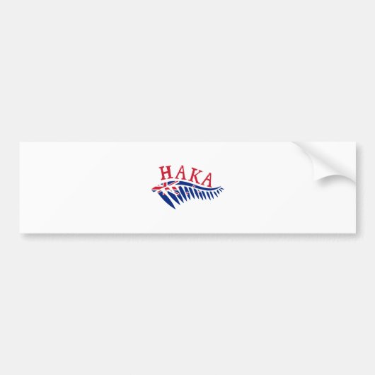Maor Haka Silver Fern Neuseeland Flag - Geschenkid Autoaufkleber (Vorne)