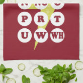 Maori Alphabet Learning the Reo Geschirrtuch (Gefaltet)