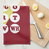 Maori Alphabet Learning the Reo Geschirrtuch (Viertel Falte)