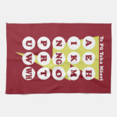 Maori Alphabet Learning the Reo Geschirrtuch (Horizontal)