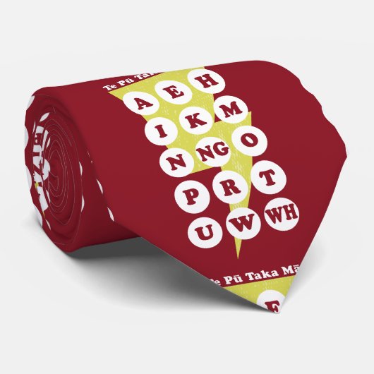 Maori Alphabet Learning the Reo Krawatte (Gerollt)