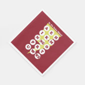 Maori Alphabet Learning the Reo Serviette (Ecke)