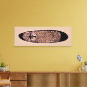 Maori Ancestor Tribal Schild Wrapped Canvas (Insitu (Wohnzimmer))
