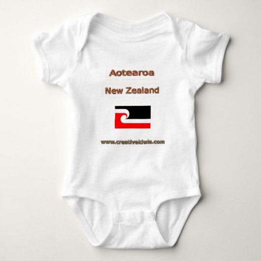 Maori-, Aotearoa Baby Strampler (Vorderseite)