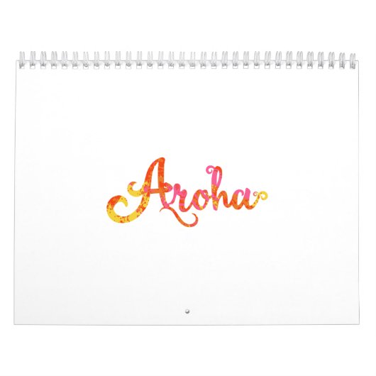 Maori- Aroha Liebe in der Maori- Sprache - Kalender (Titelbild)