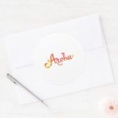 Maori Aroha Love In Maori Language - Gift Idea Runder Aufkleber (Umschlag)