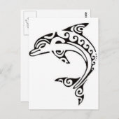 Maori Dolphin Postkarte (Vorne/Hinten)