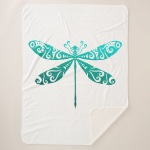 Maori Dragonfly Polynesischer Stamm Tattoo Geschen Sherpadecke