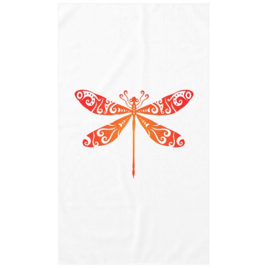 Maori Dragonfly Polynesischer Stamm Tattoo Geschen Tischdecke (Vorderseite)