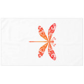 Maori Dragonfly Polynesischer Stamm Tattoo Geschen Tischdecke (Vorderseite (Horizontal))