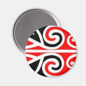 Maori entwirft Stammeskunst für Sie Magnet (Vorderseite/Rückseite)