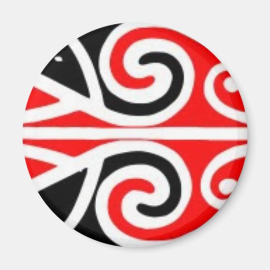 Maori entwirft Stammeskunst für Sie Magnet (Vorne)