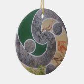 Maori- Entwürfe 5 Keramik Ornament (Rechts)