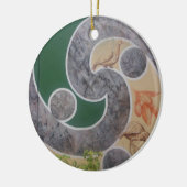 Maori- Entwürfe 5 Keramik Ornament (Links)