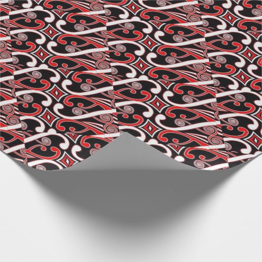 Maori- Entwürfe Geschenkpapier (Ecke)