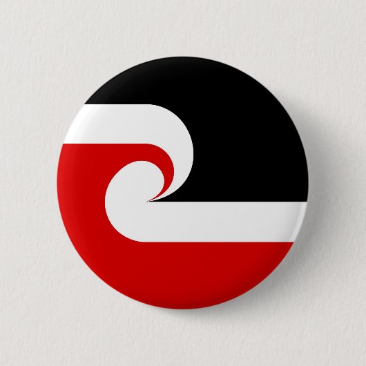 Maori-Ethnie-Flaggenland Button (Vorderseite)