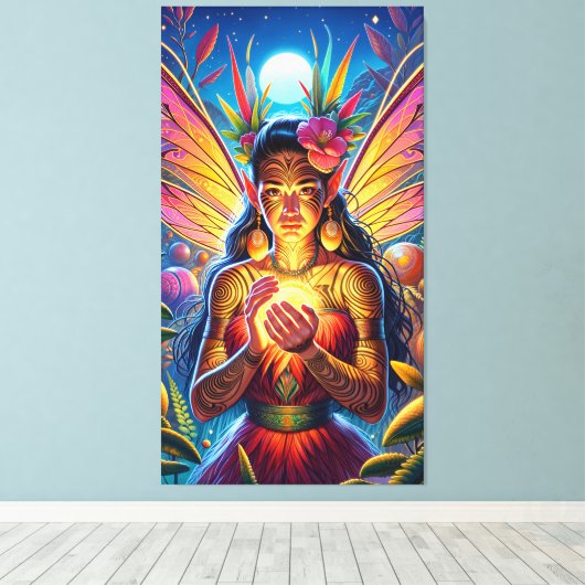 Māori Fairy Leinwanddruck (Insitu (Holzboden))