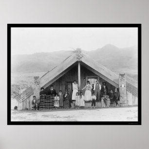 Maori- Familie Neuseeland 1917 Poster