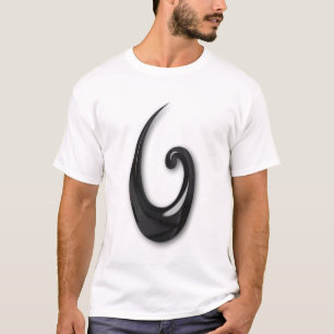 Maori-Fische Haken-Obsidian T-Shirt