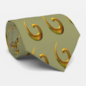 Maori Fish Hood - Gold Krawatte (Gerollt)