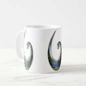 Maori Fish Hook - Chrome Kaffeetasse (Vorderseite Links)
