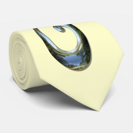 Maori Fish Hook - Chrome Krawatte (Gerollt)