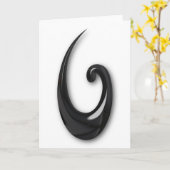 Maori-Fish Hook-obsidian-Karte Karte (Gelbe Blume)